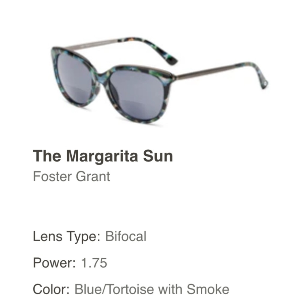 Foster Grant sunglasses. Bifocal readers 1.75 strength. Brand new.